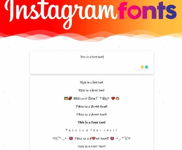 custom instagram font